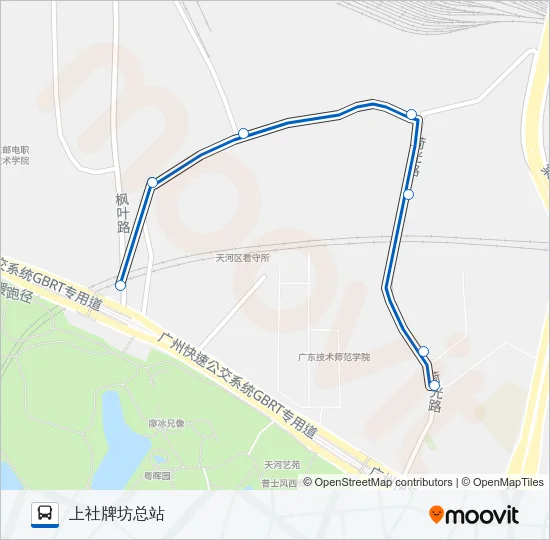 公交490路的线路图