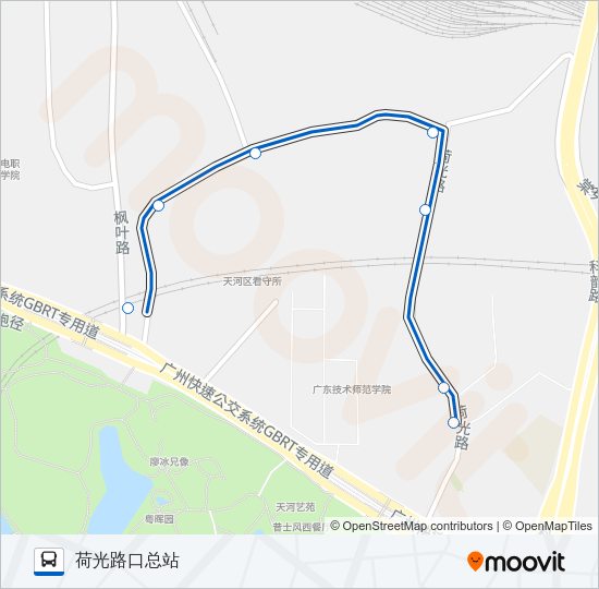 公交490路的线路图