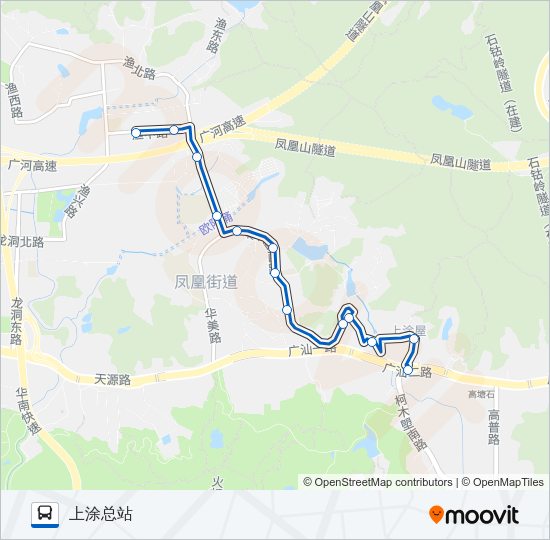 公交491路的线路图