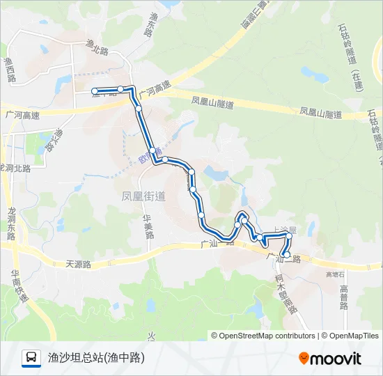 491路 Bus Line Map