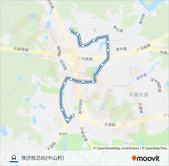 492路 Bus Line Map