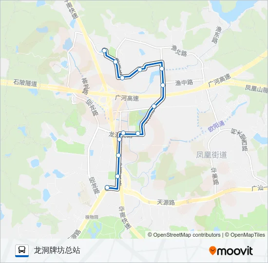 492路 Bus Line Map
