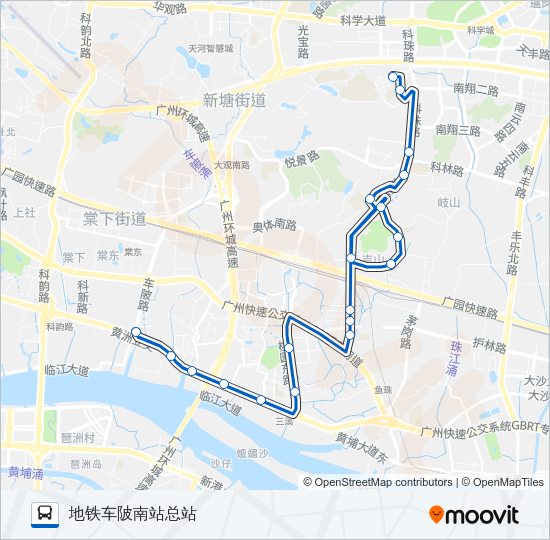 公交495路的线路图