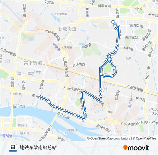 495路 Bus Line Map