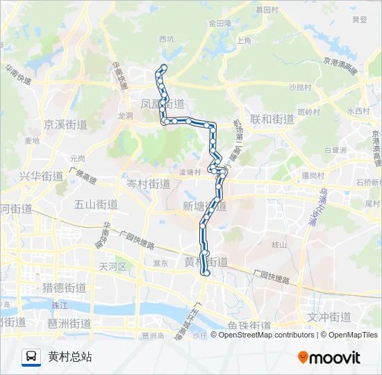 公交497路的线路图