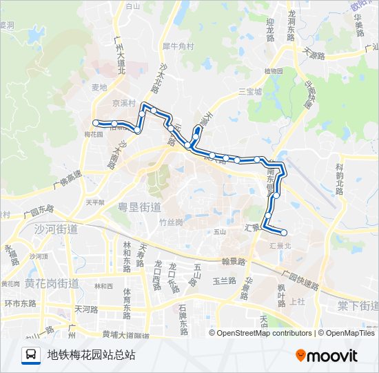 公交498路的线路图