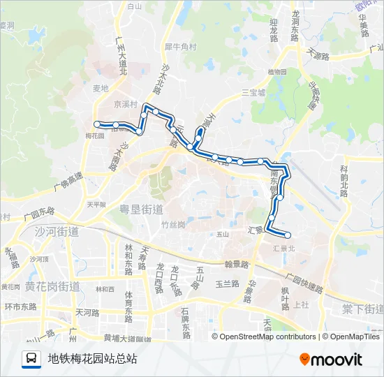 498路 Bus Line Map