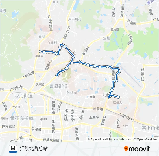 498路 Bus Line Map