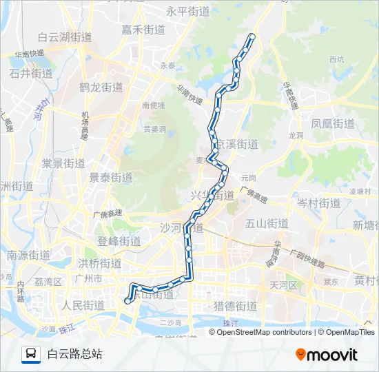 502路 Bus Line Map