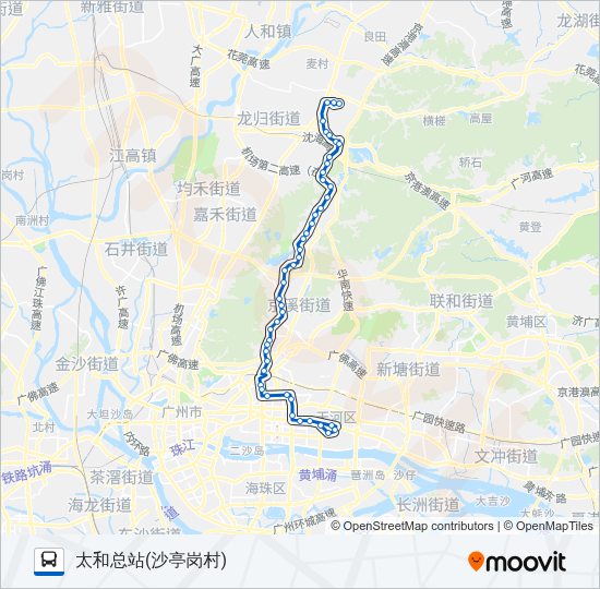 公交504路的线路图