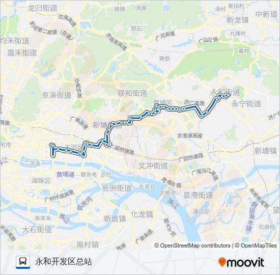 公交506路的线路图