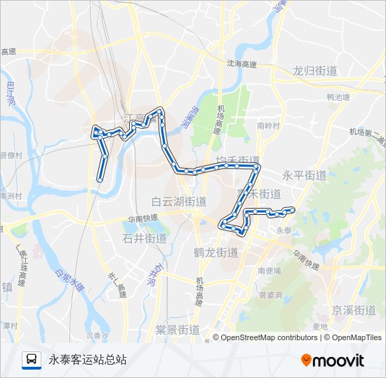 公交509路的线路图