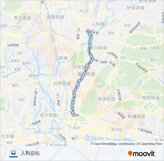 公交510路的线路图
