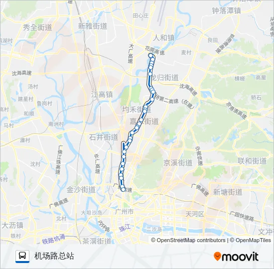 公交510路的线路图