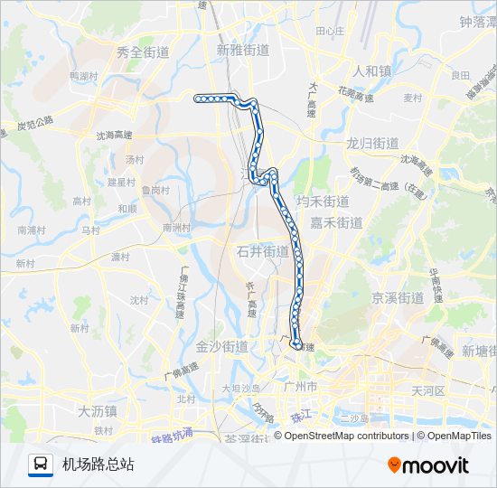 公交511路的线路图