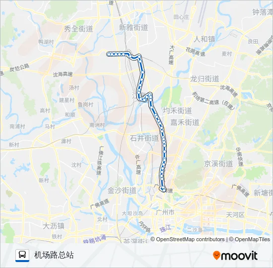 公交511路的线路图