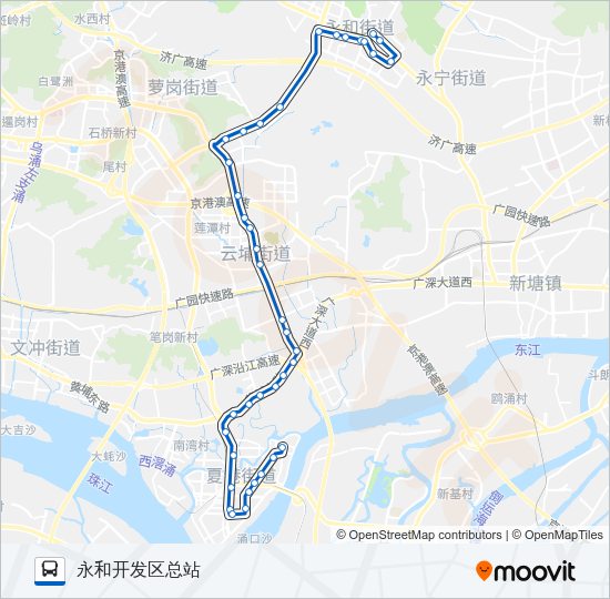 公交516路的线路图