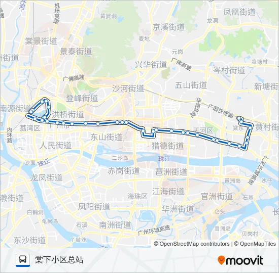 518路 Bus Line Map