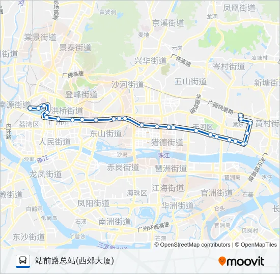 518路 Bus Line Map