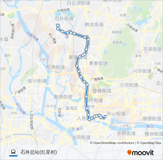 公交519路的线路图