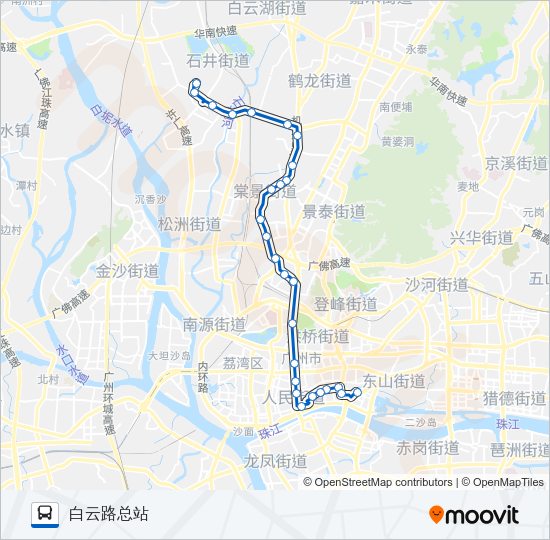 公交519路的线路图