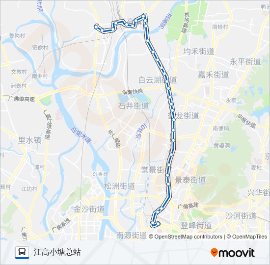 公交523路的线路图