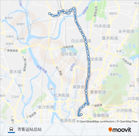 公交523路的线路图