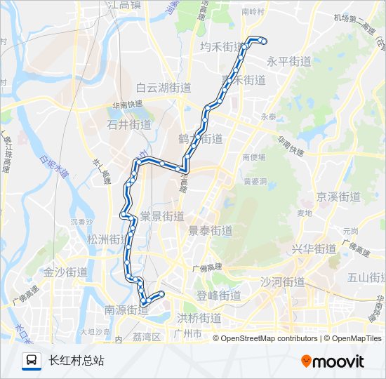 公交524路的线路图