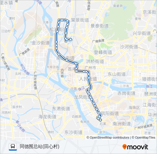 公交527路的线路图