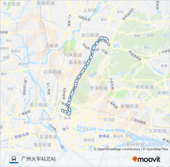 公交529路的线路图