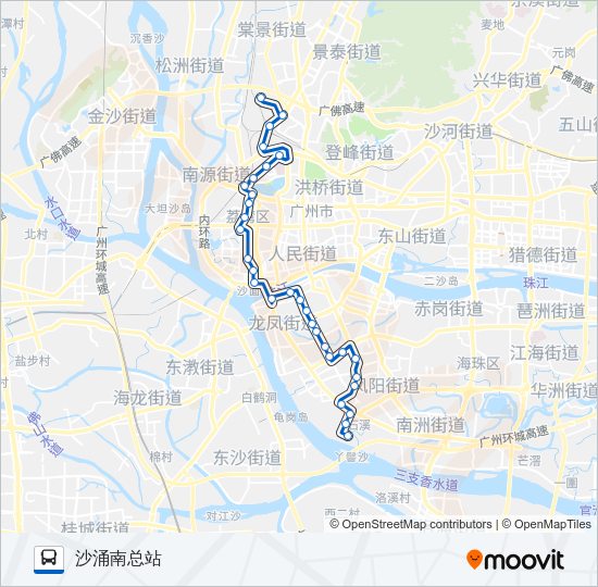 公交530路的线路图
