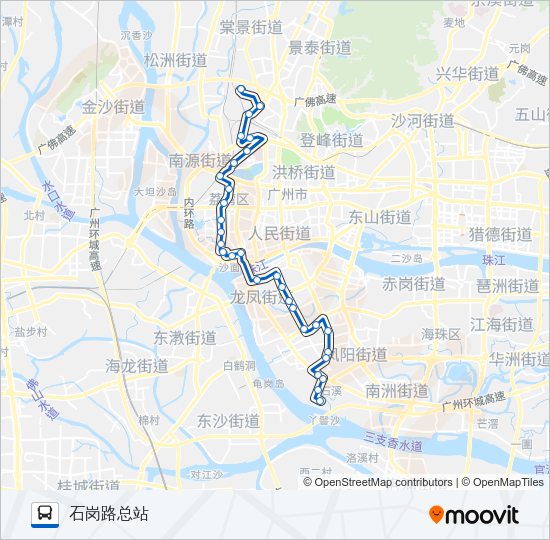 公交530路的线路图