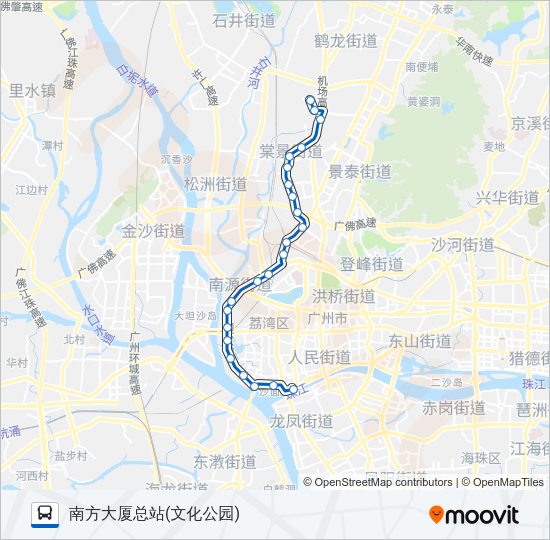 公交538路的线路图