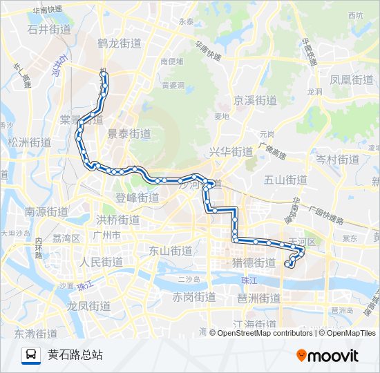 公交540路的线路图