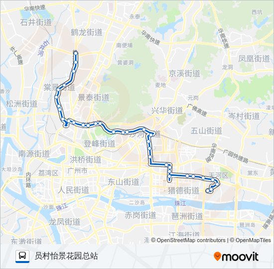 公交540路的线路图