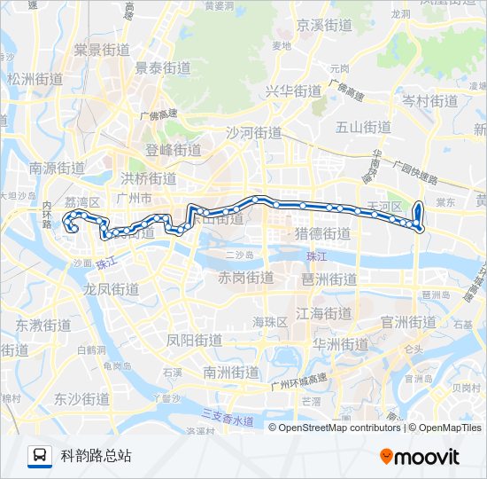 公交541路的线路图