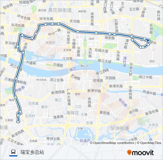 公交542路的线路图