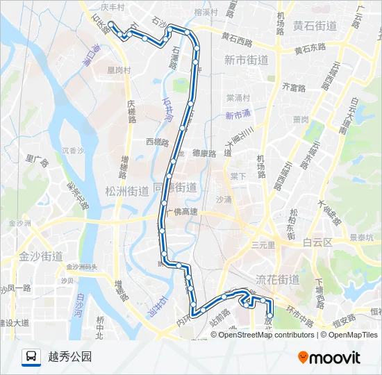 543路 Bus Line Map