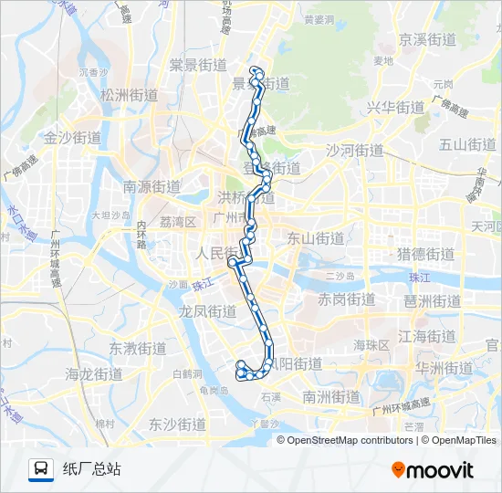 544路 Bus Line Map