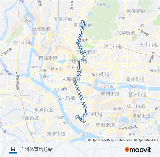 公交544路的线路图