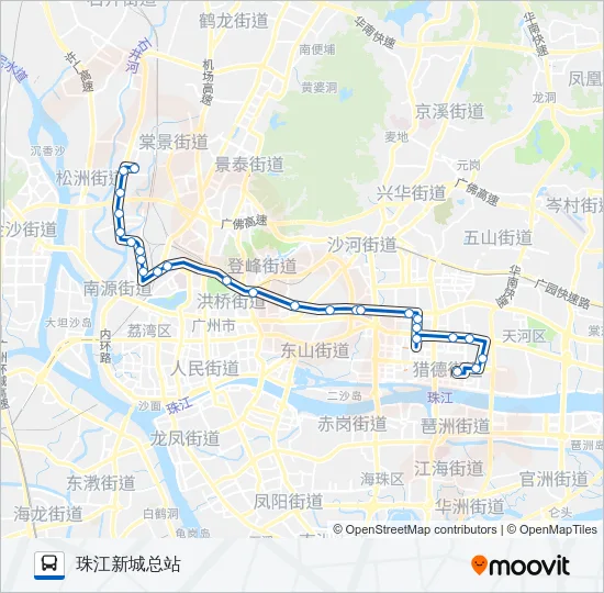 545路 Bus Line Map