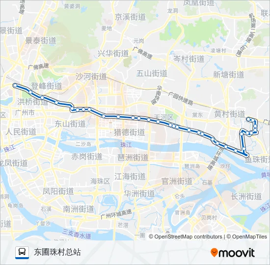 550路 Bus Line Map