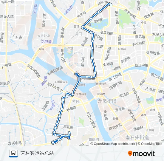 公交552路的线路图