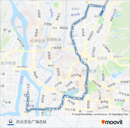 555路 Bus Line Map
