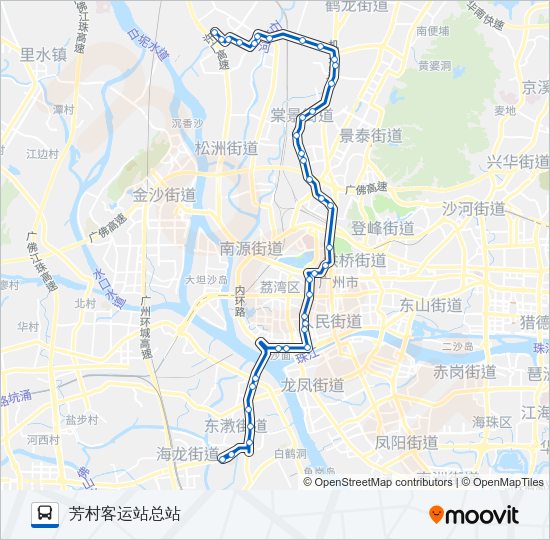 公交556路的线路图