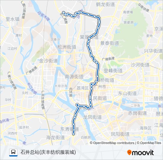 公交556路的线路图