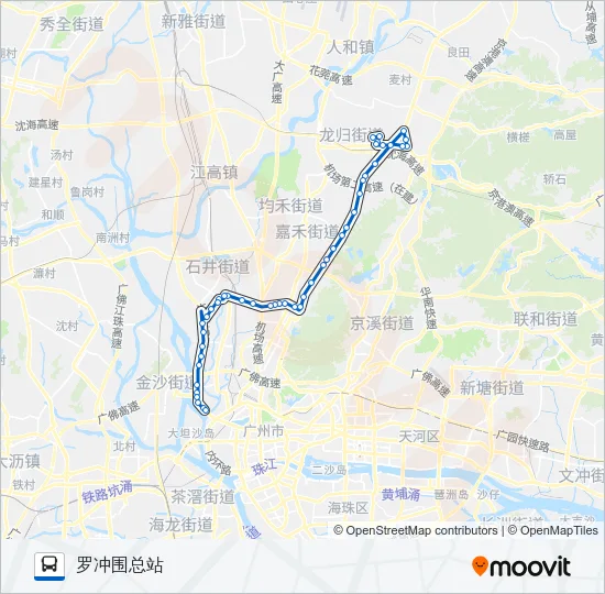 563路 Bus Line Map