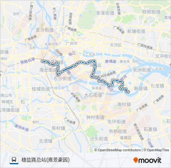 公交565路的线路图
