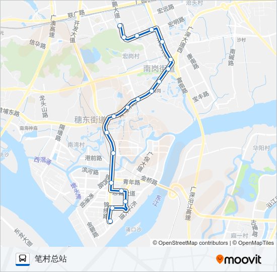 公交567路的线路图