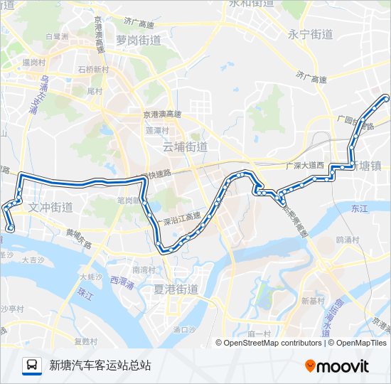 公交571路的线路图